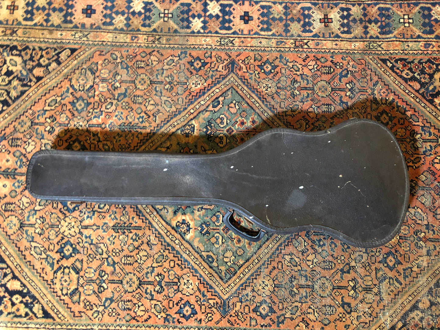 Vintage 1960s Gibson SG Junior / Special Softshell Chipboard Guitar Case Black / Brown Interior