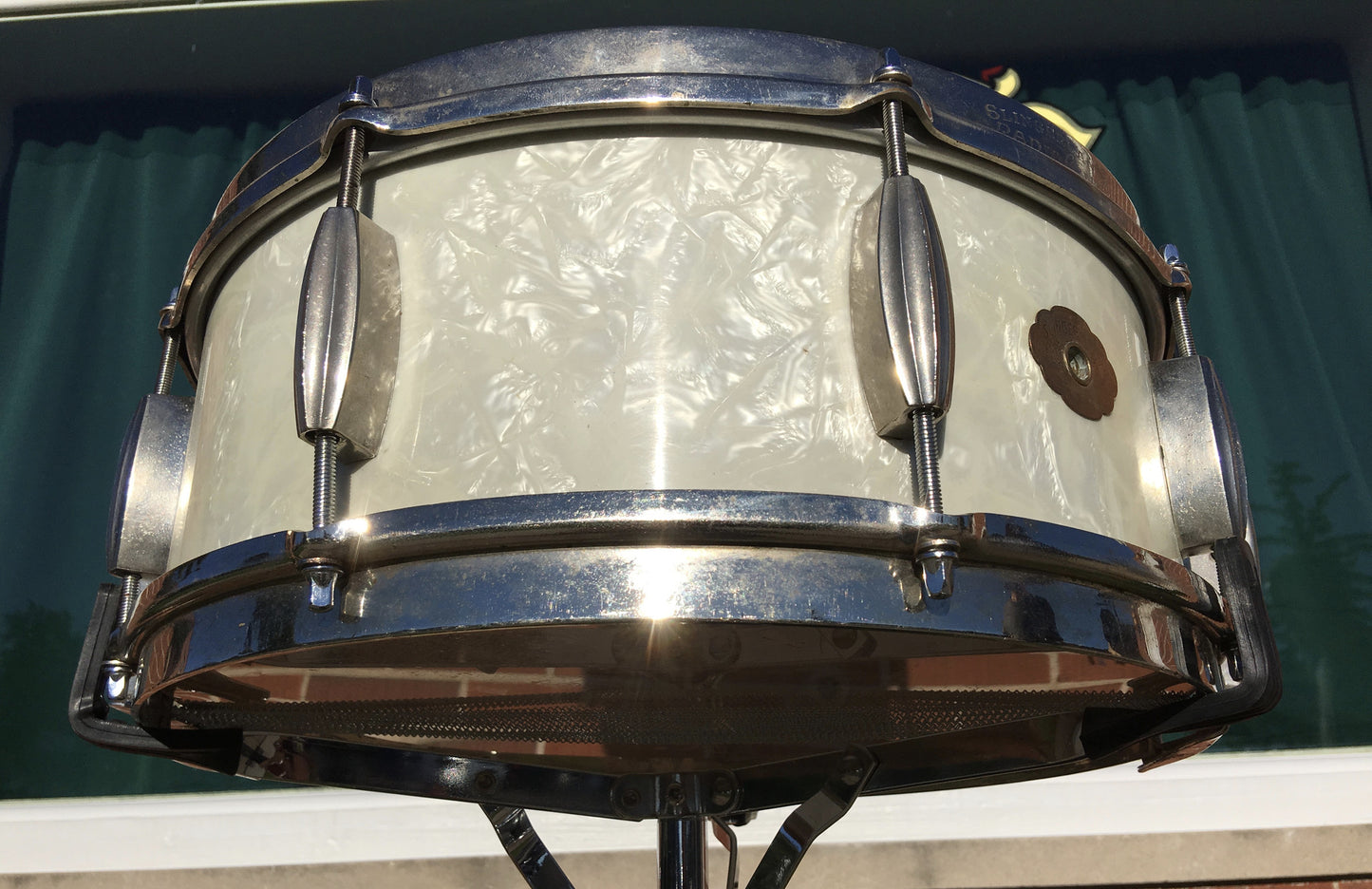 Slingerland 1940's 5.5"x14" Radio King WMP Cloud Badge