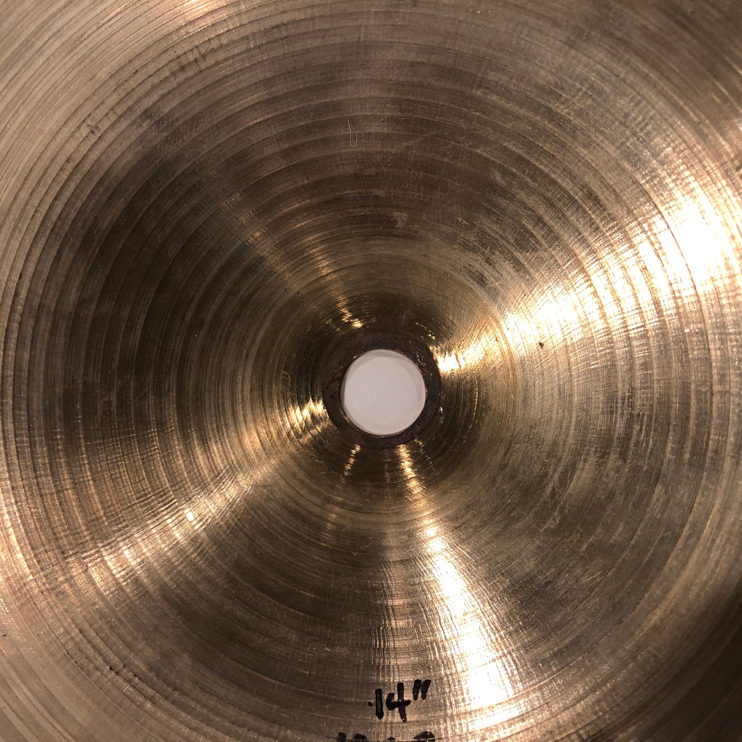 14" Zildjian A 1970s Rock Hi-Hat Top Cymbal 1268g #218