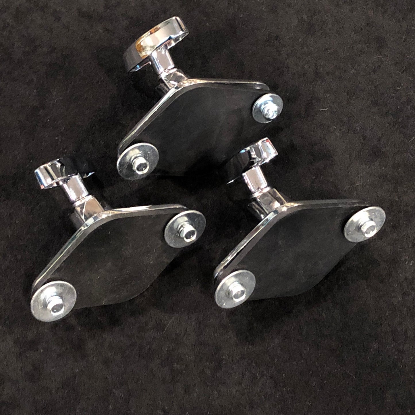 Gretsch (Set of 3) GS4820 Modern Diamond Plate Floor Tom Leg Brackets Mounts