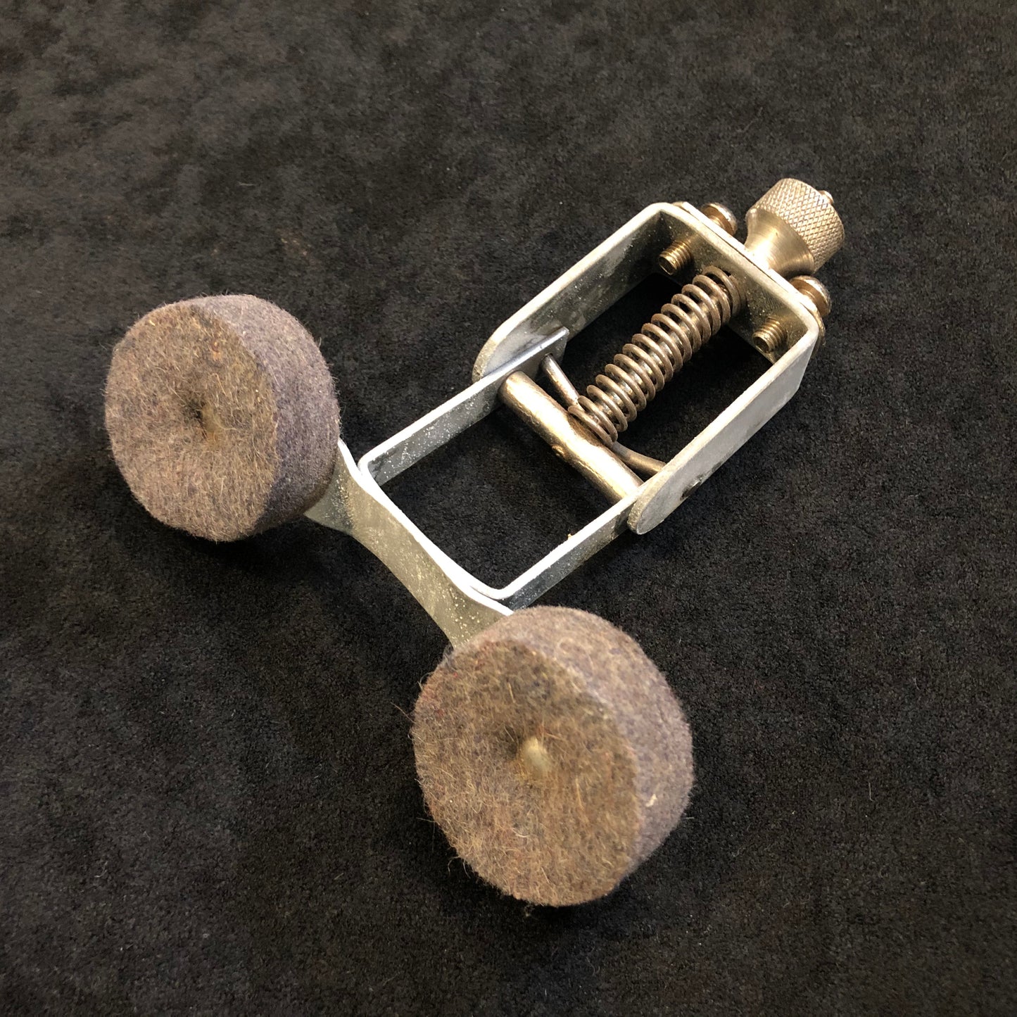 1940s/1950s Slingerland Radio King Nickel Plated Drum Internal Muffler Tone Control