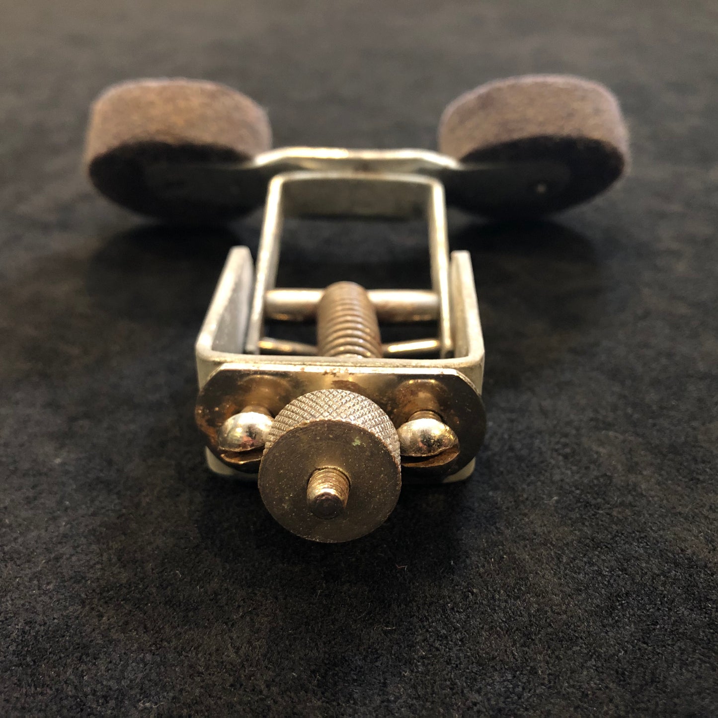 1940s/1950s Slingerland Radio King Nickel Plated Drum Internal Muffler Tone Control