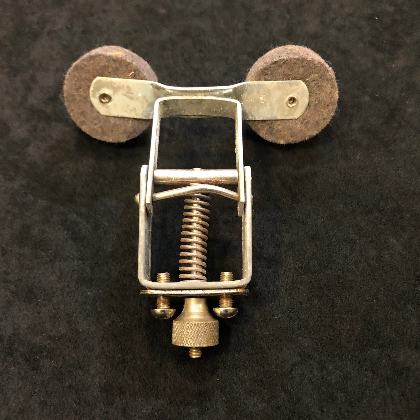 1940s/1950s Slingerland Radio King Nickel Plated Drum Internal Muffler Tone Control