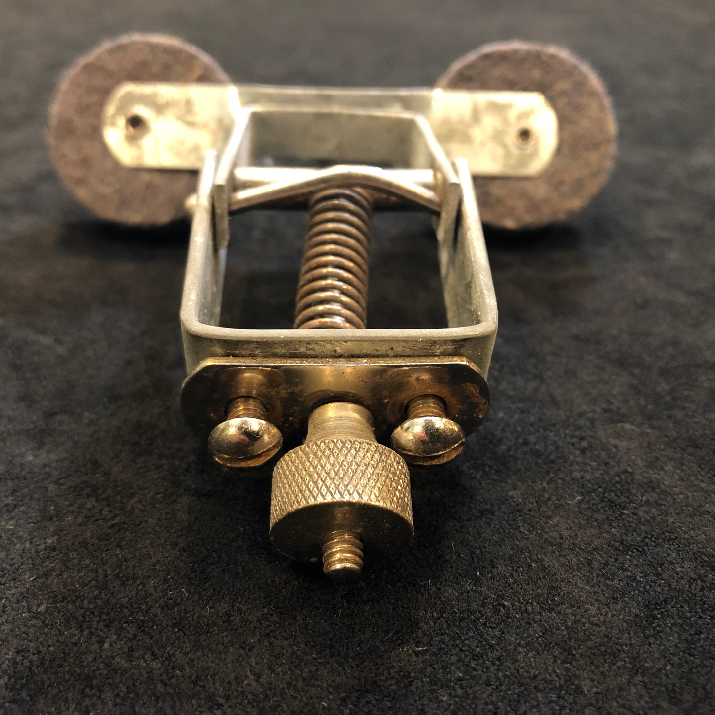 1940s/1950s Slingerland Radio King Nickel Plated Drum Internal Muffler Tone Control