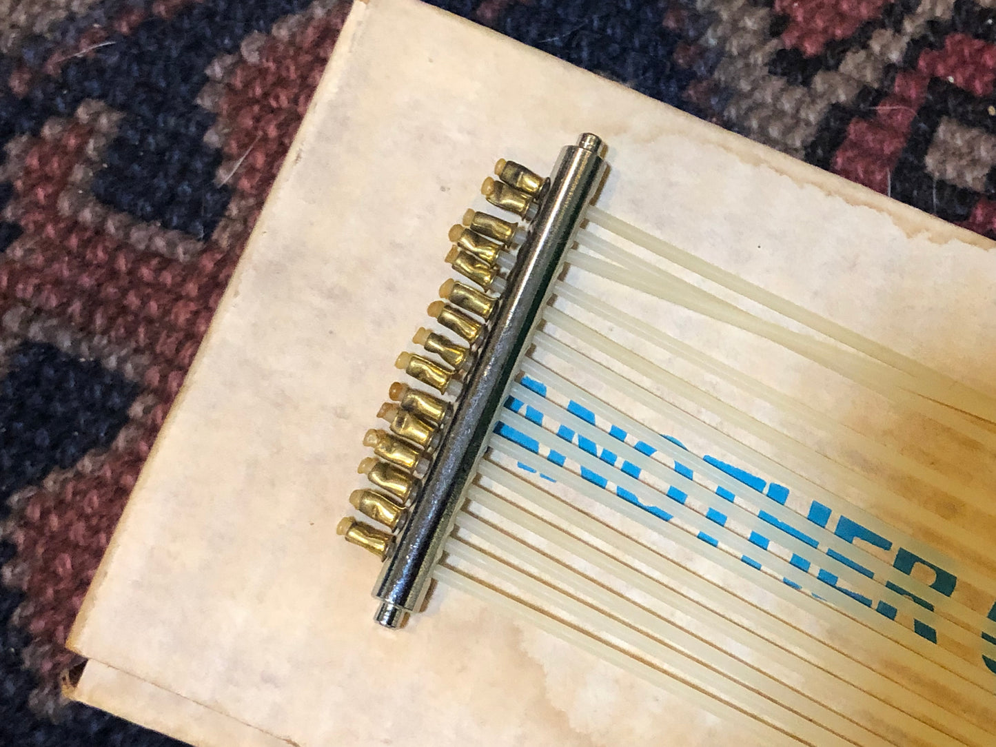 N.O.S. 1970s 15" Ludwig No. 1236-15 Nylon Marching Snare Drum Adjustable Wires 15-Strand