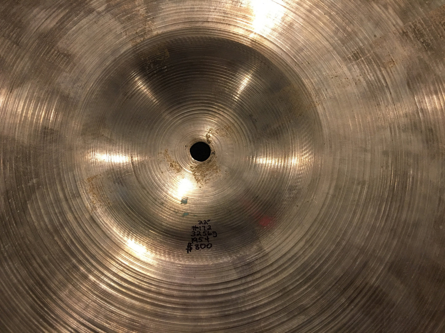 22" Zildjian A 1960s Ride Cymbal 3256g #172
