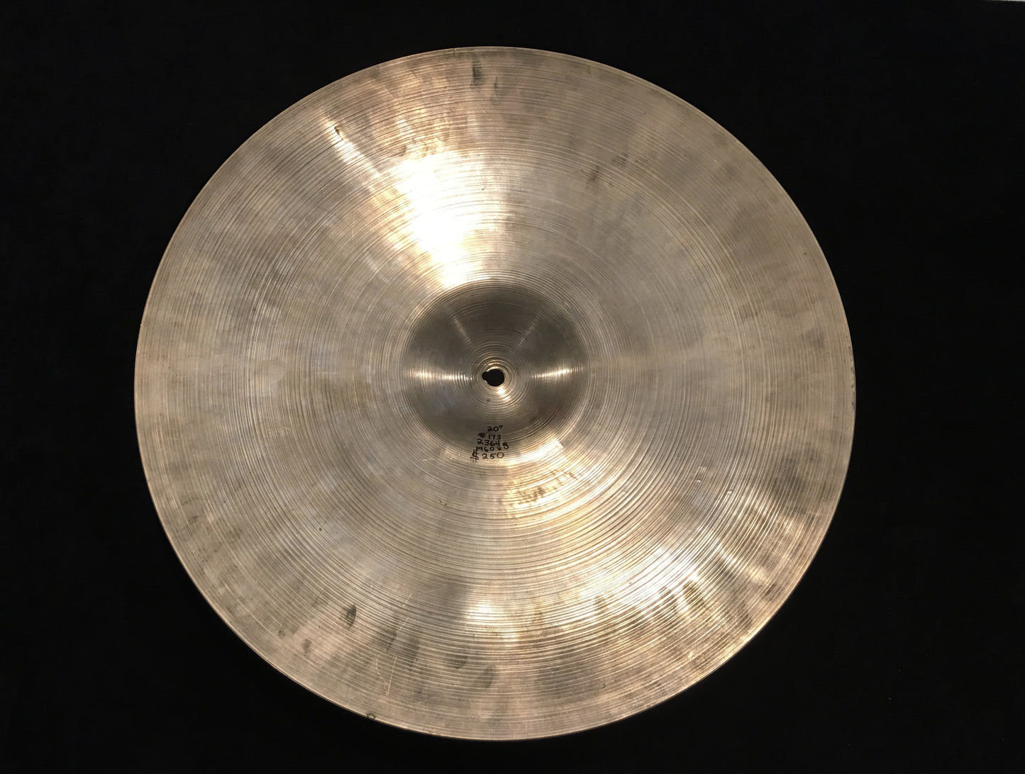 20" Zildjian A 1960's Ride Cymbal 2364g #173 *Sound File*
