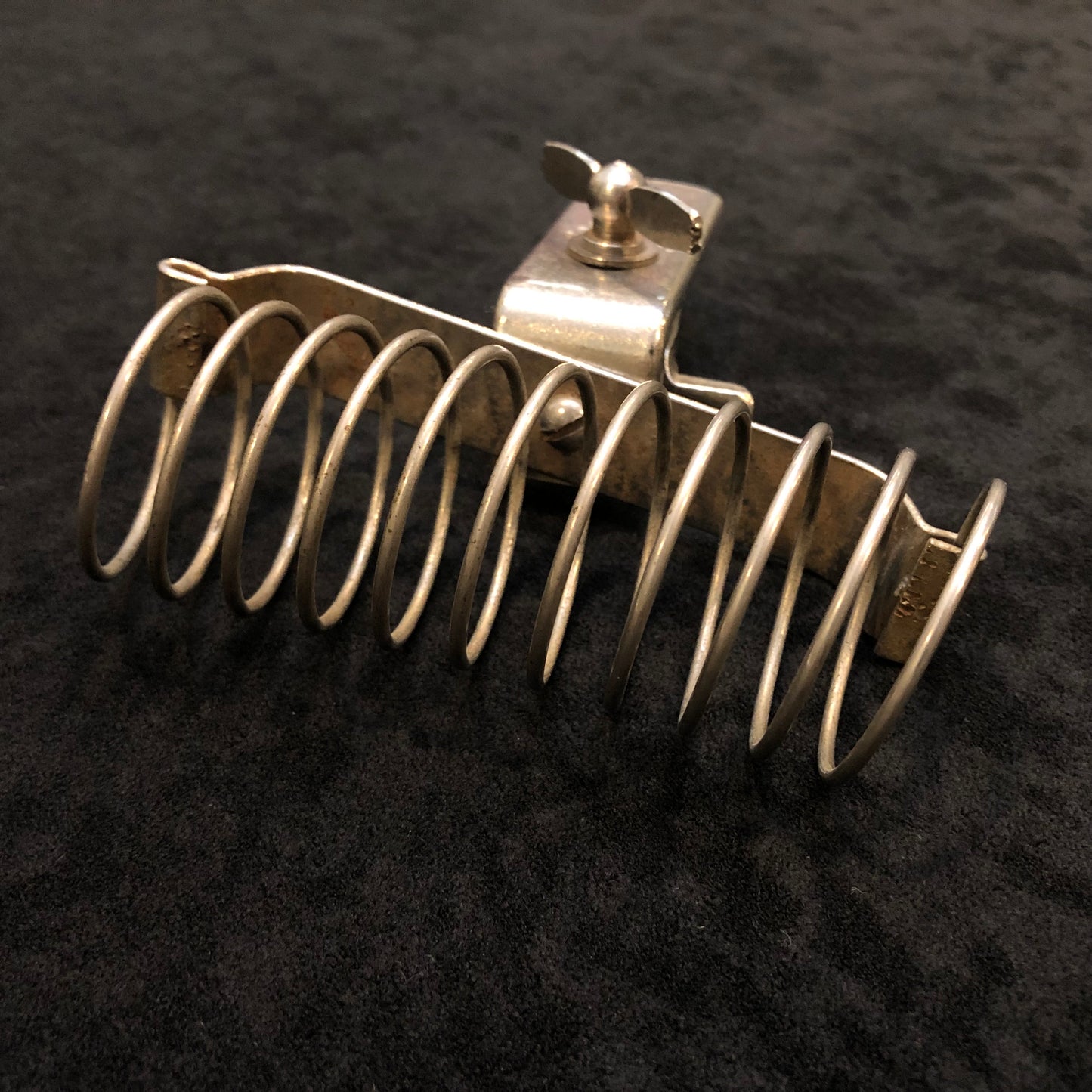 Vintage 1940s/1950s Slingerland Hoop Mount Spring Stick Holder Nickel