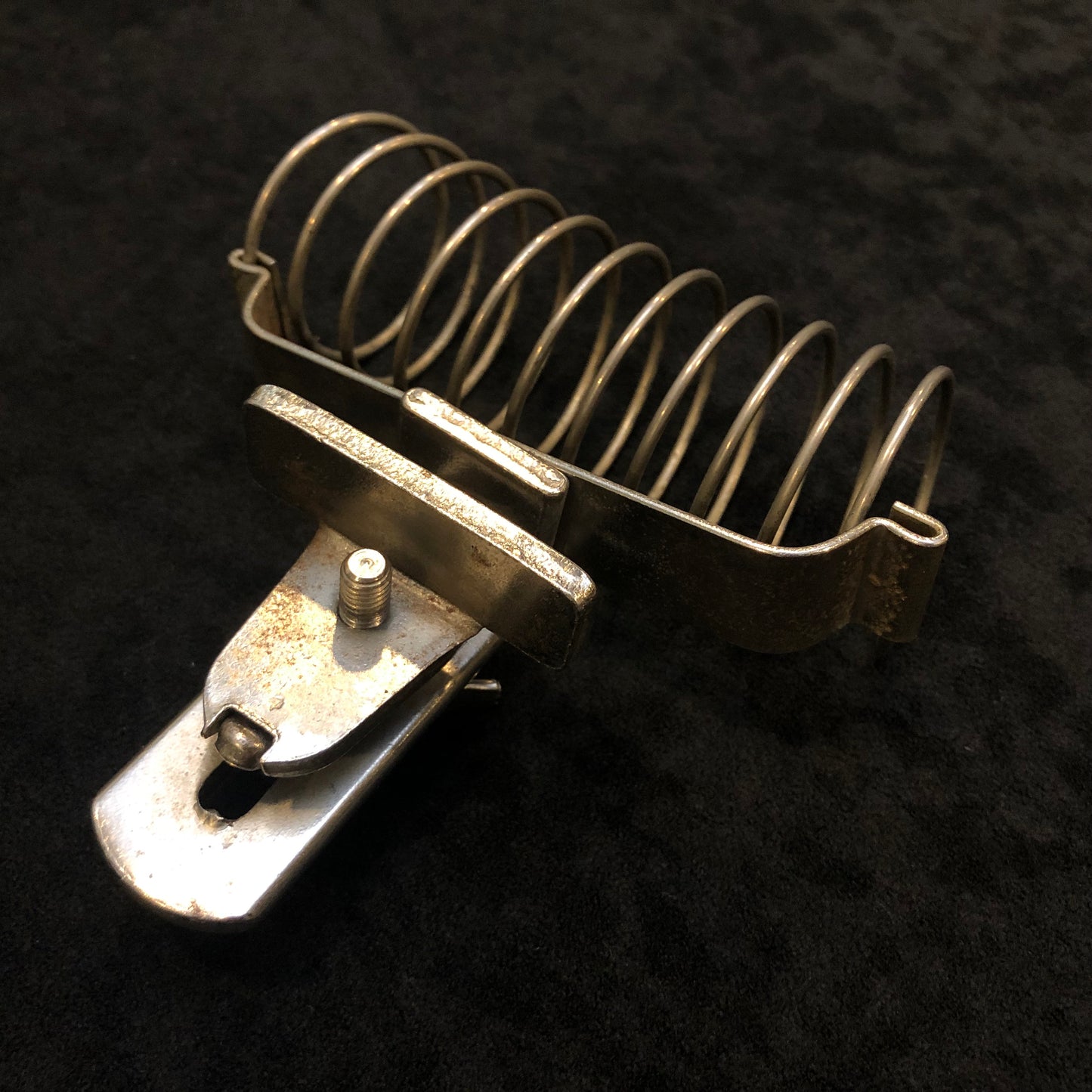Vintage 1940s/1950s Slingerland Hoop Mount Spring Stick Holder Nickel