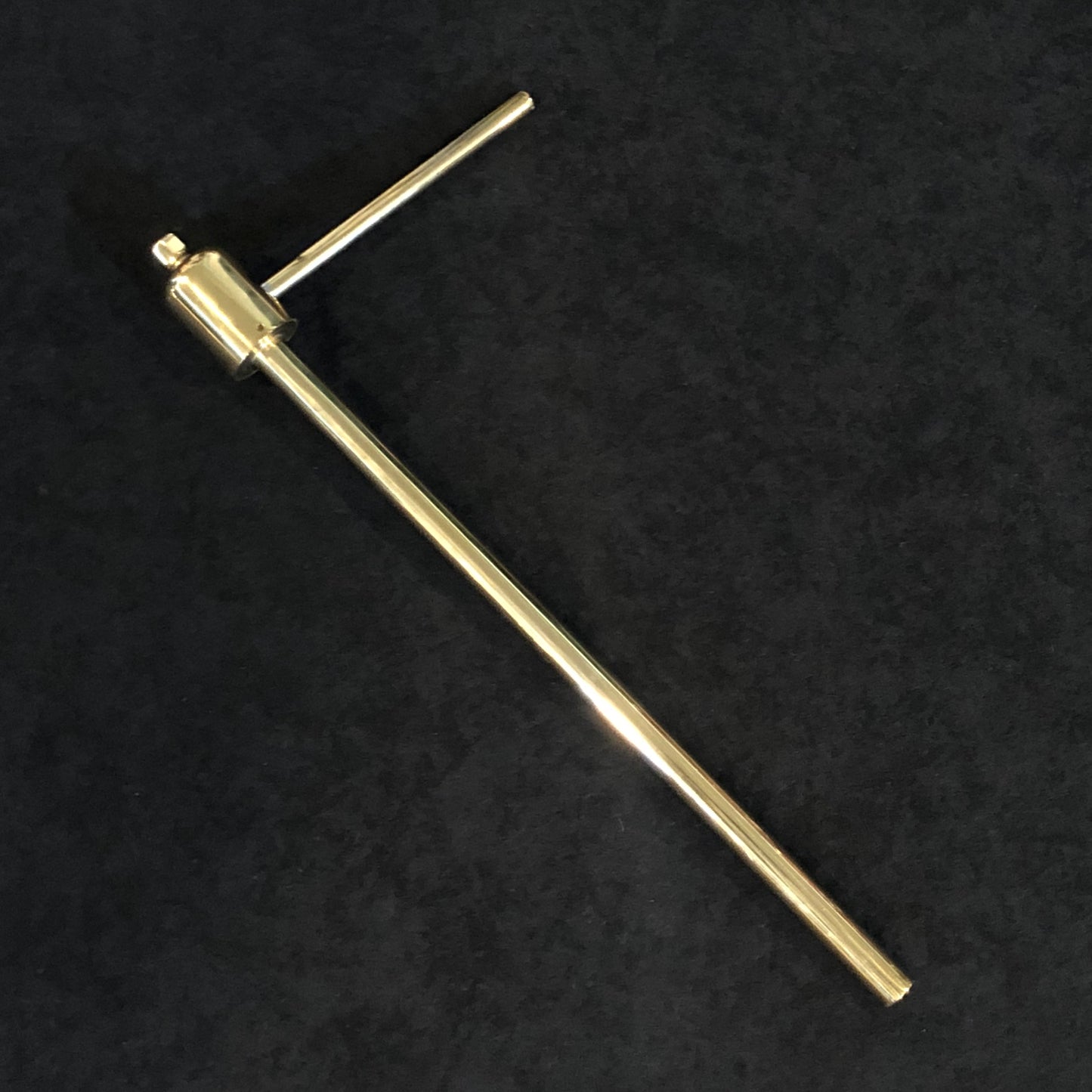 Vintage Camco Gold Plated Swiveling Single Tom Arm Mount W/ Gold Hex Key Gold