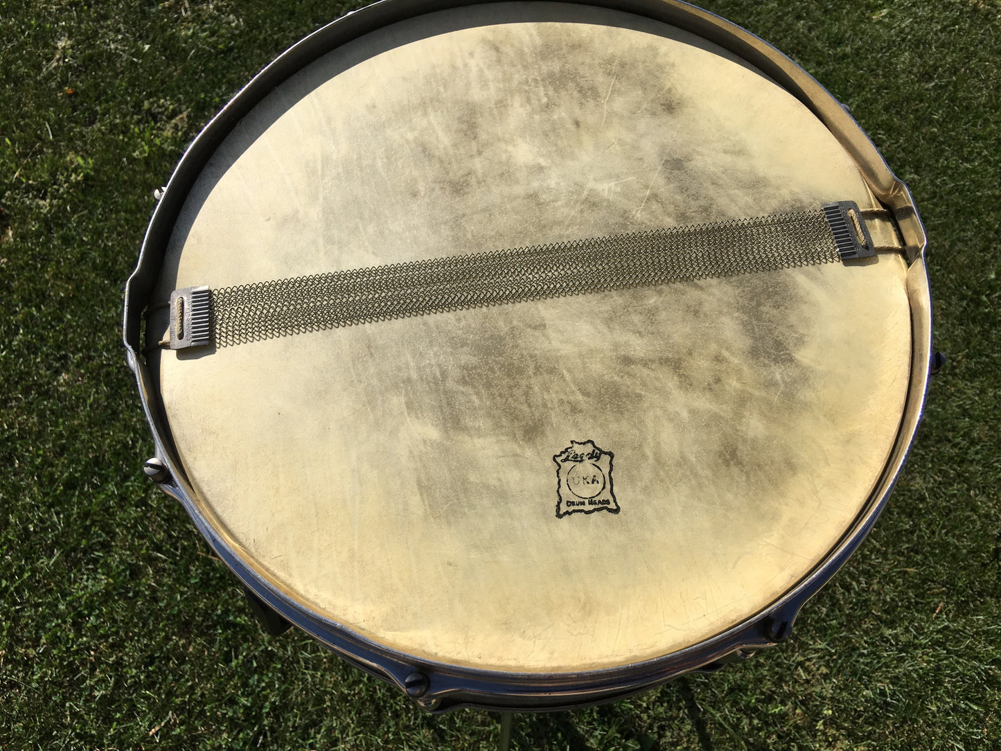 Vintage Leedy Wurlitzer Elite Professional All Metal 5x14 Nickel Over Brass Snare