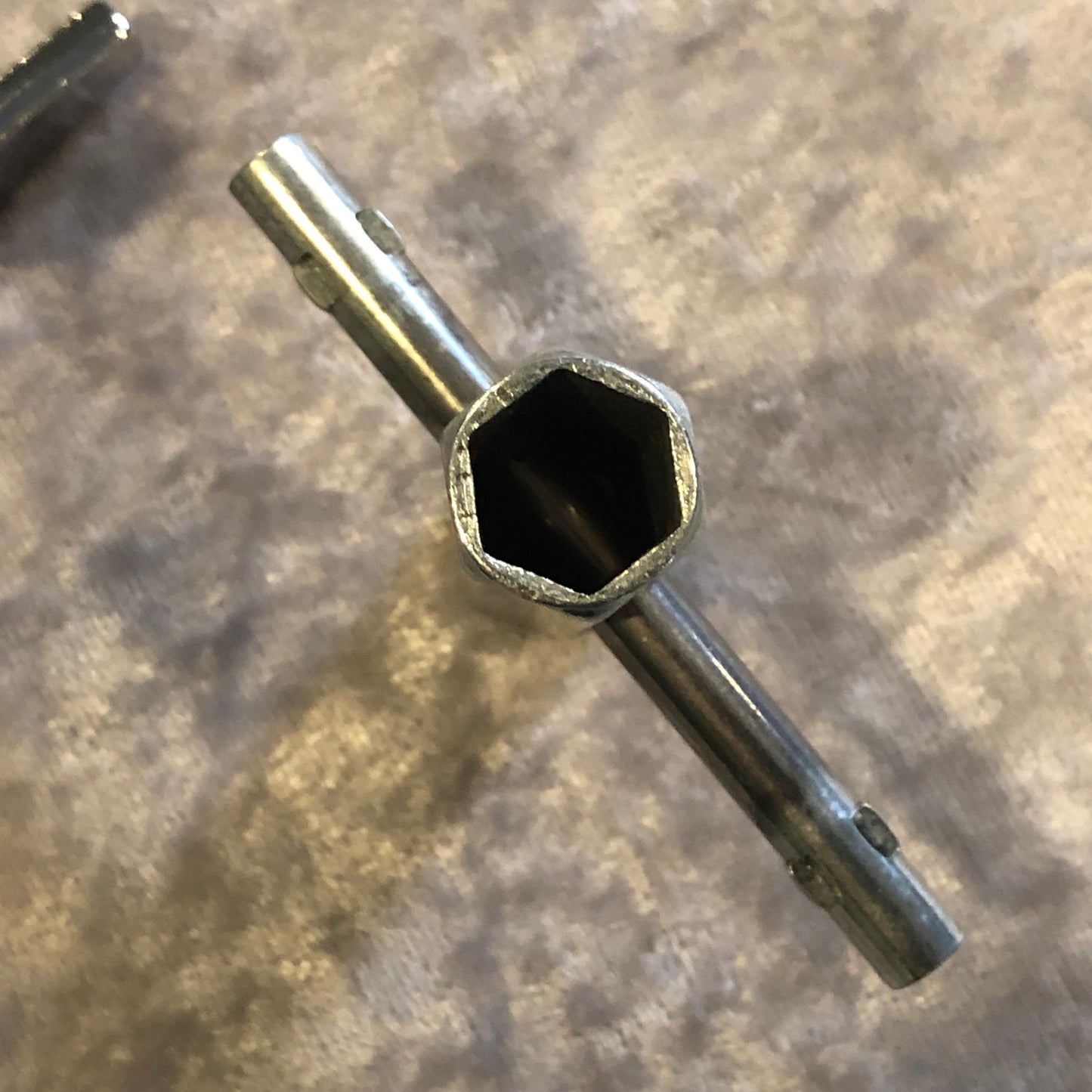 Vintage Ludwig Drum Tuning Key and Rail Consolette Hex Wrench Key