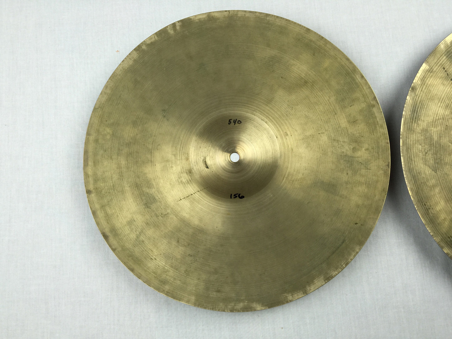 13" Zildjian A 1940's Pre-Trans Stamp Hi-Hat Pair - Thin! 540g & 546g- Inventory # 156