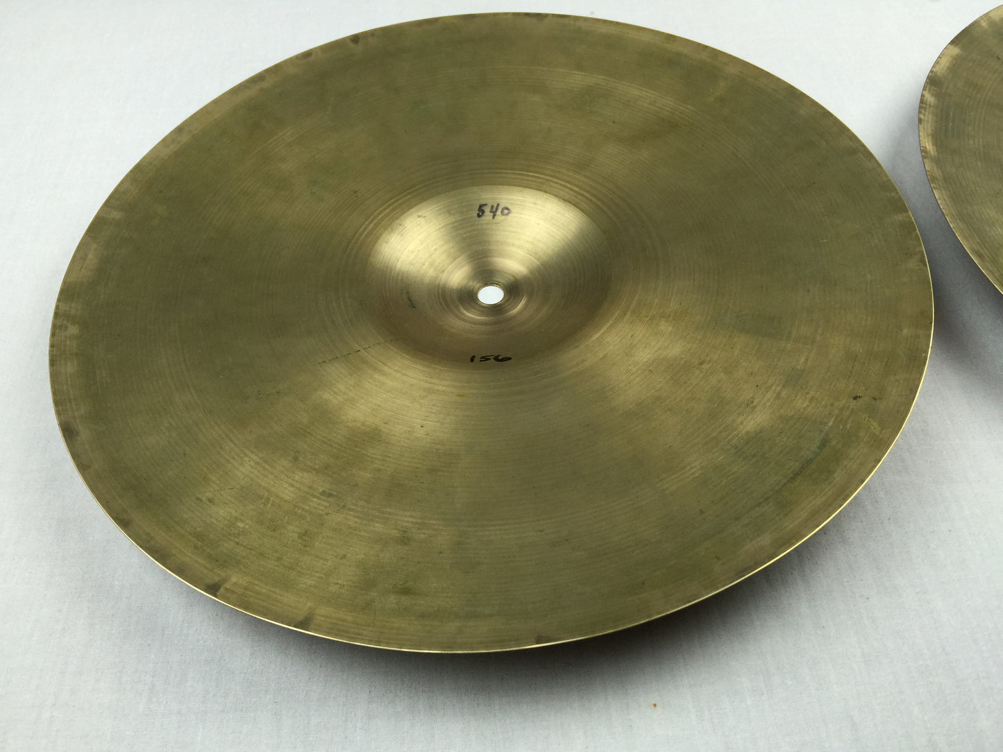 13" Zildjian A 1940's Pre-Trans Stamp Hi-Hat Pair - Thin! 540g & 546g- Inventory # 156