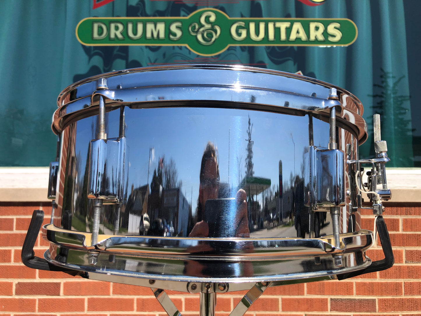1960s Kent 5.5x14 Snare Drum Chrome Over Steel