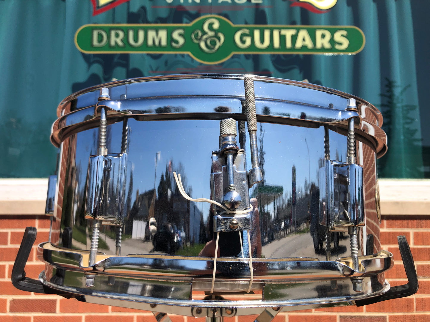1960s Kent 5.5x14 Snare Drum Chrome Over Steel