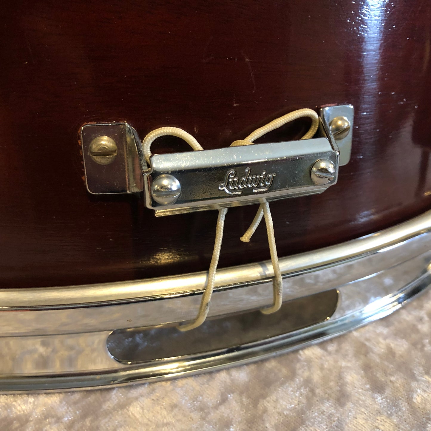 1967 Ludwig 5x14 Pioneer Snare Drum Mahogany