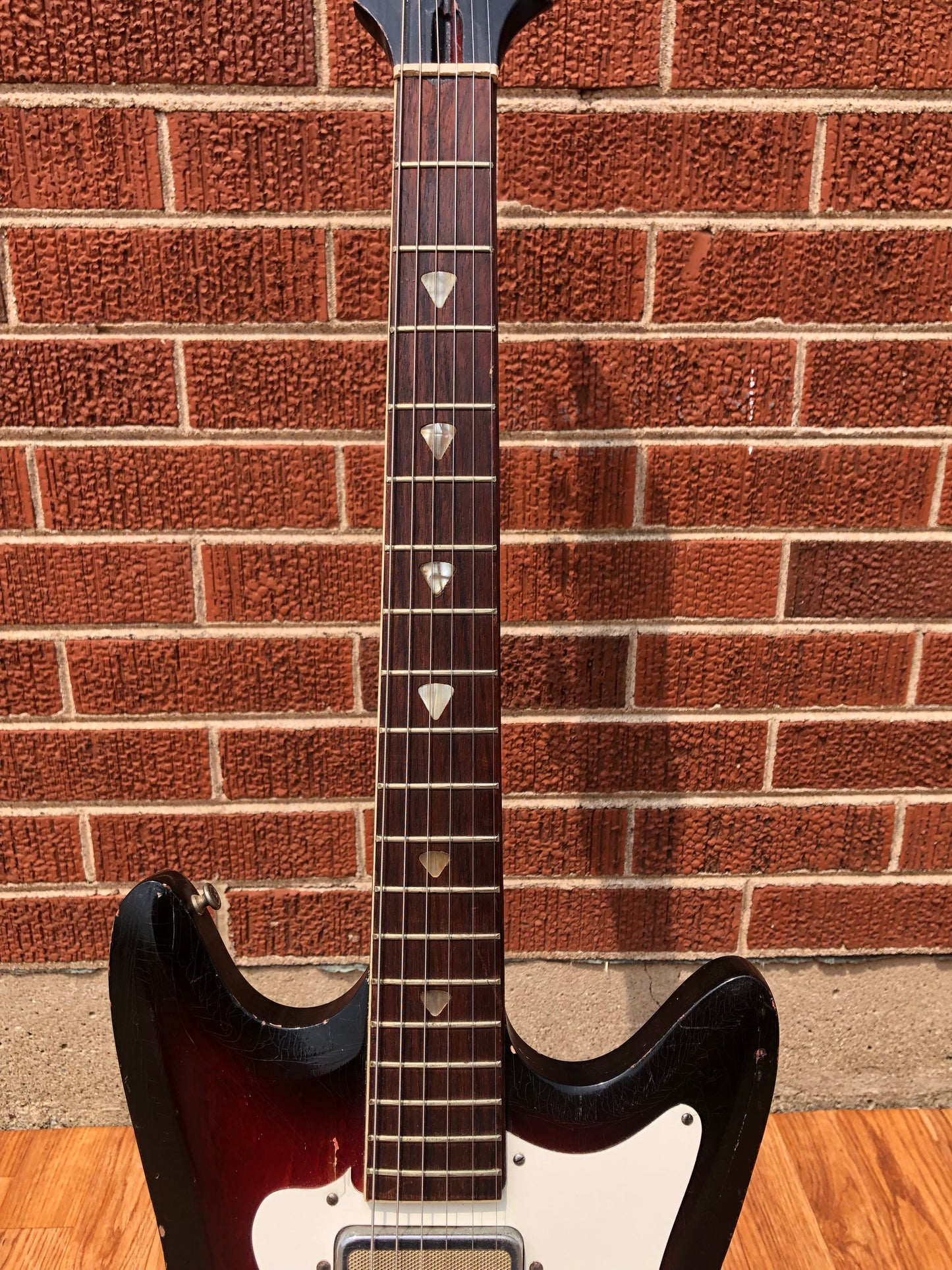 1960s Kay Vanguard Single Pickup Redburst