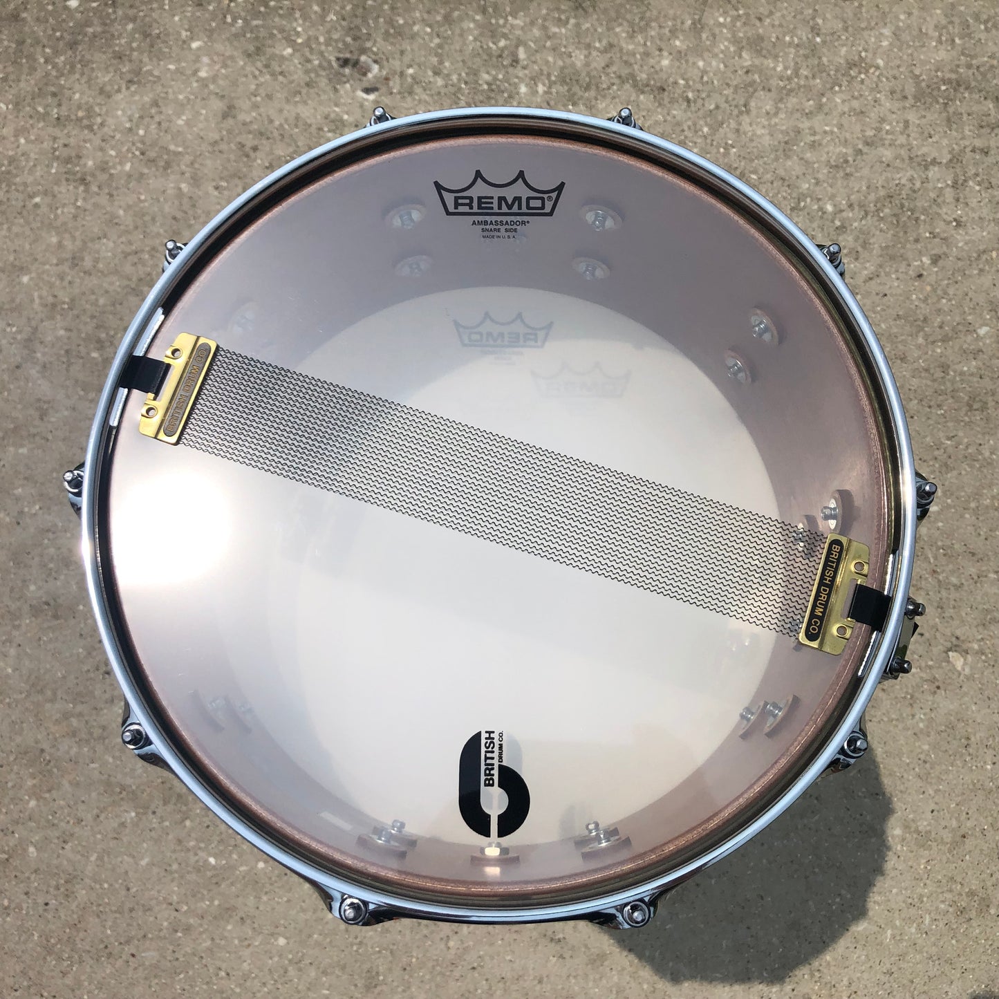 British Drum Company 6.5x14 Big Softy Snare Drum 9-Ply Ochroma/Cherry