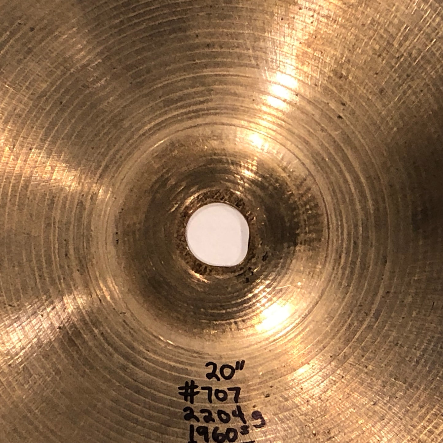 20" Zildjian A 1960s Ride Cymbal 2204g #707 *Video Demo*