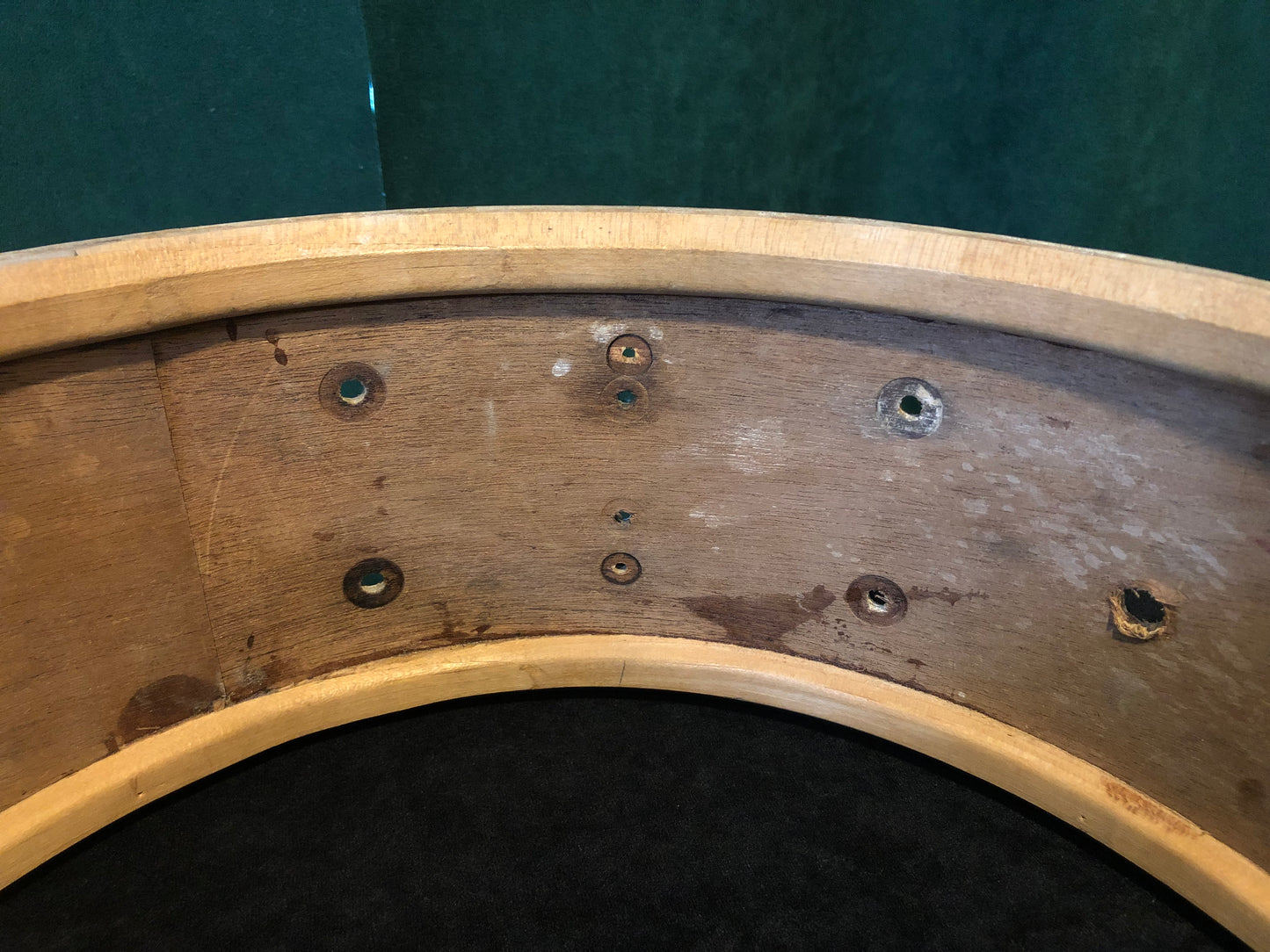 1950s/ Early 1960s WFL Ludwig 5.5x14 White Marine Pearl Snare Drum Shell