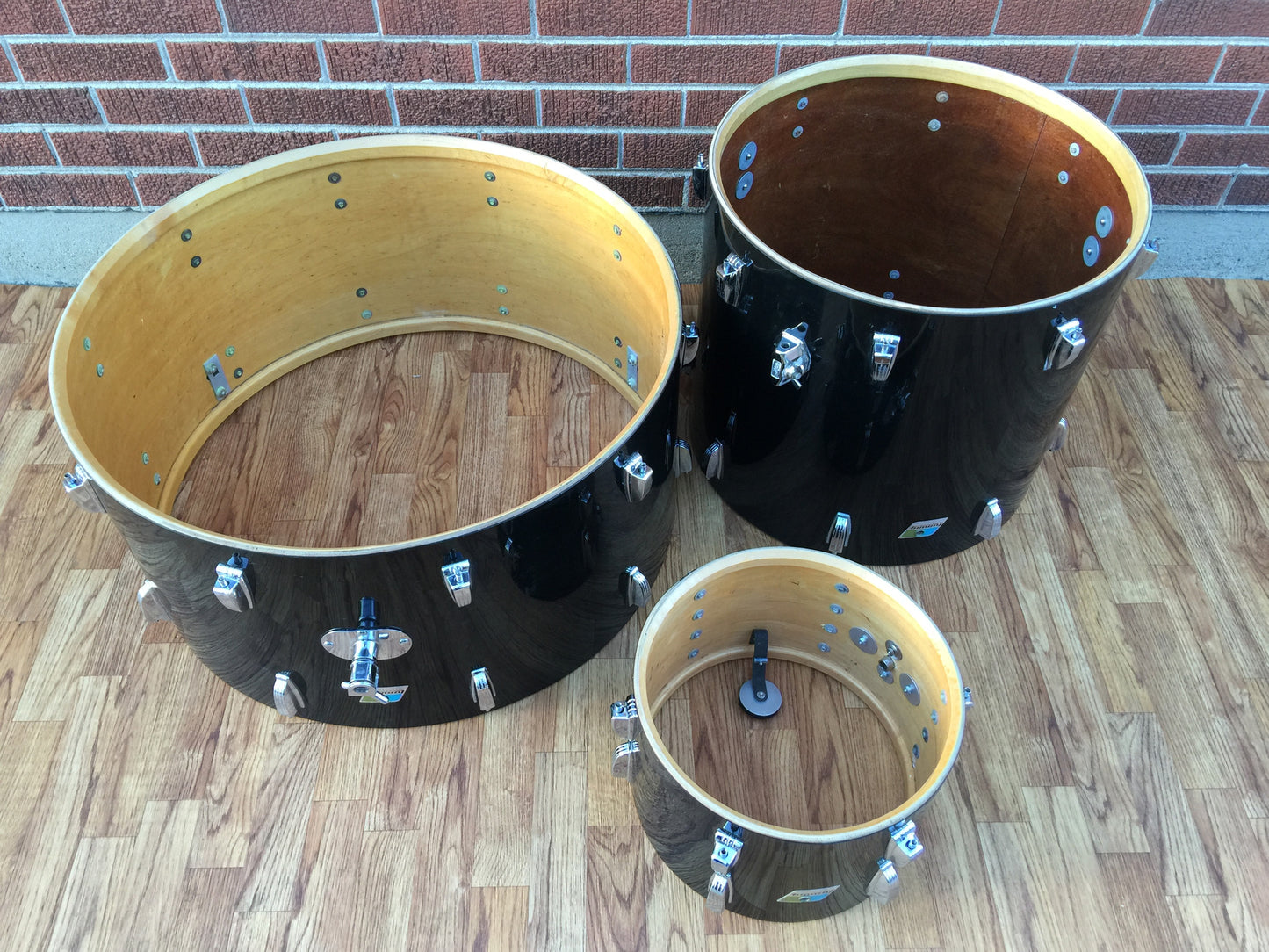 Ludwig 1970 Black Cortex Set with 14"x28" Bass Drum!