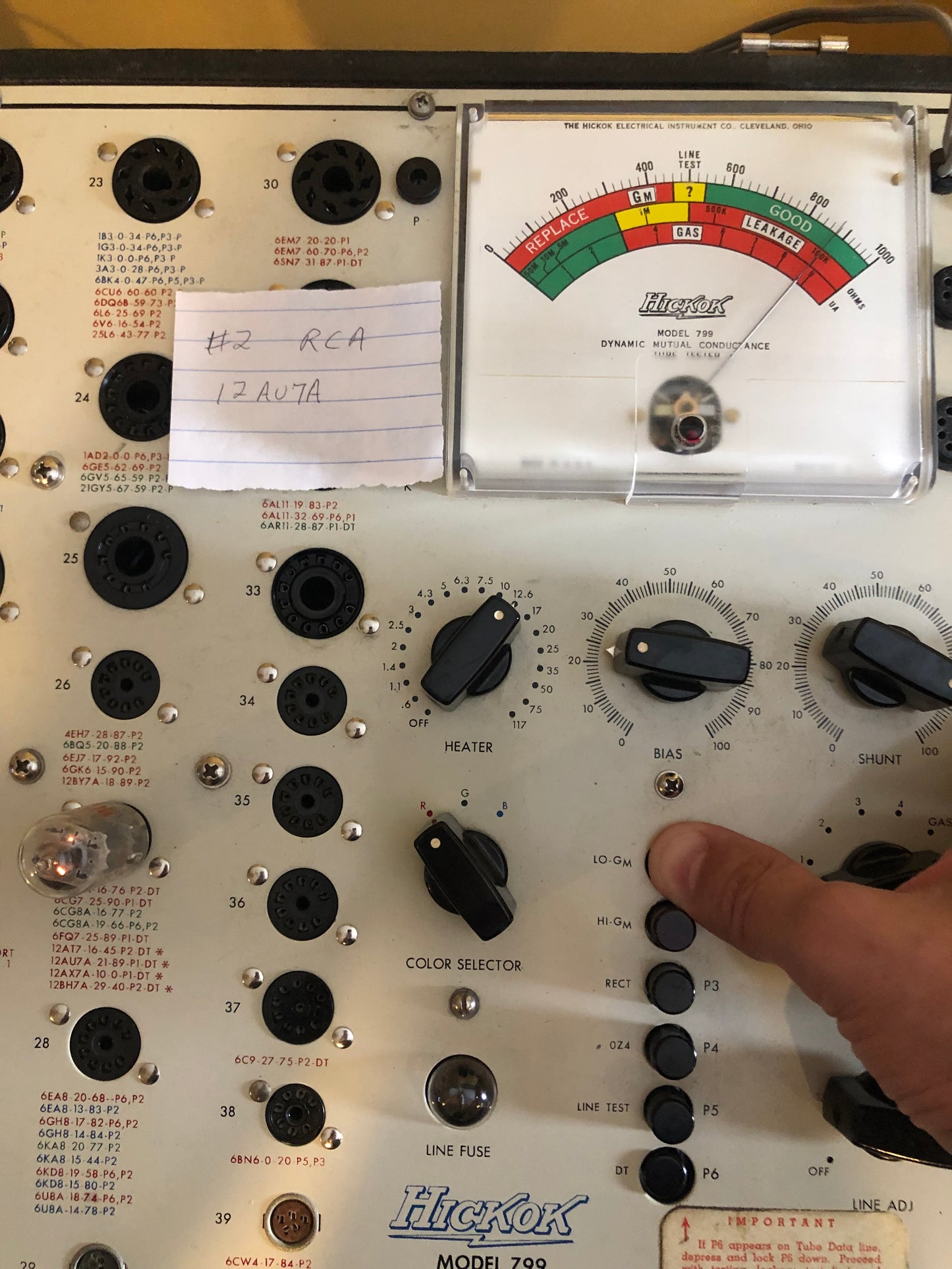 Vintage RCA 12AU7A Preamp Tube ECC82 Valve