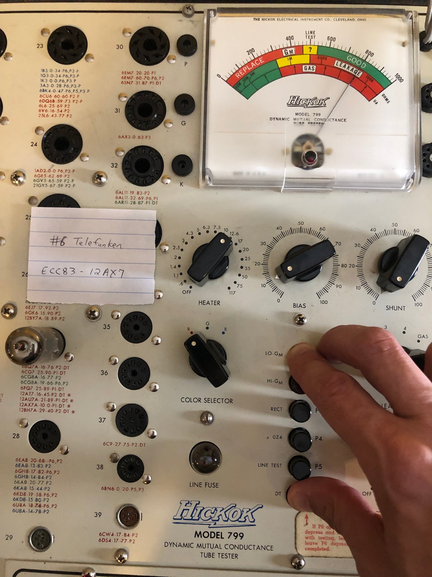 Vintage Telefunken ECC83 Smooth Plate Preamp Tube Made In Germany Valve 12AX7 Diamond