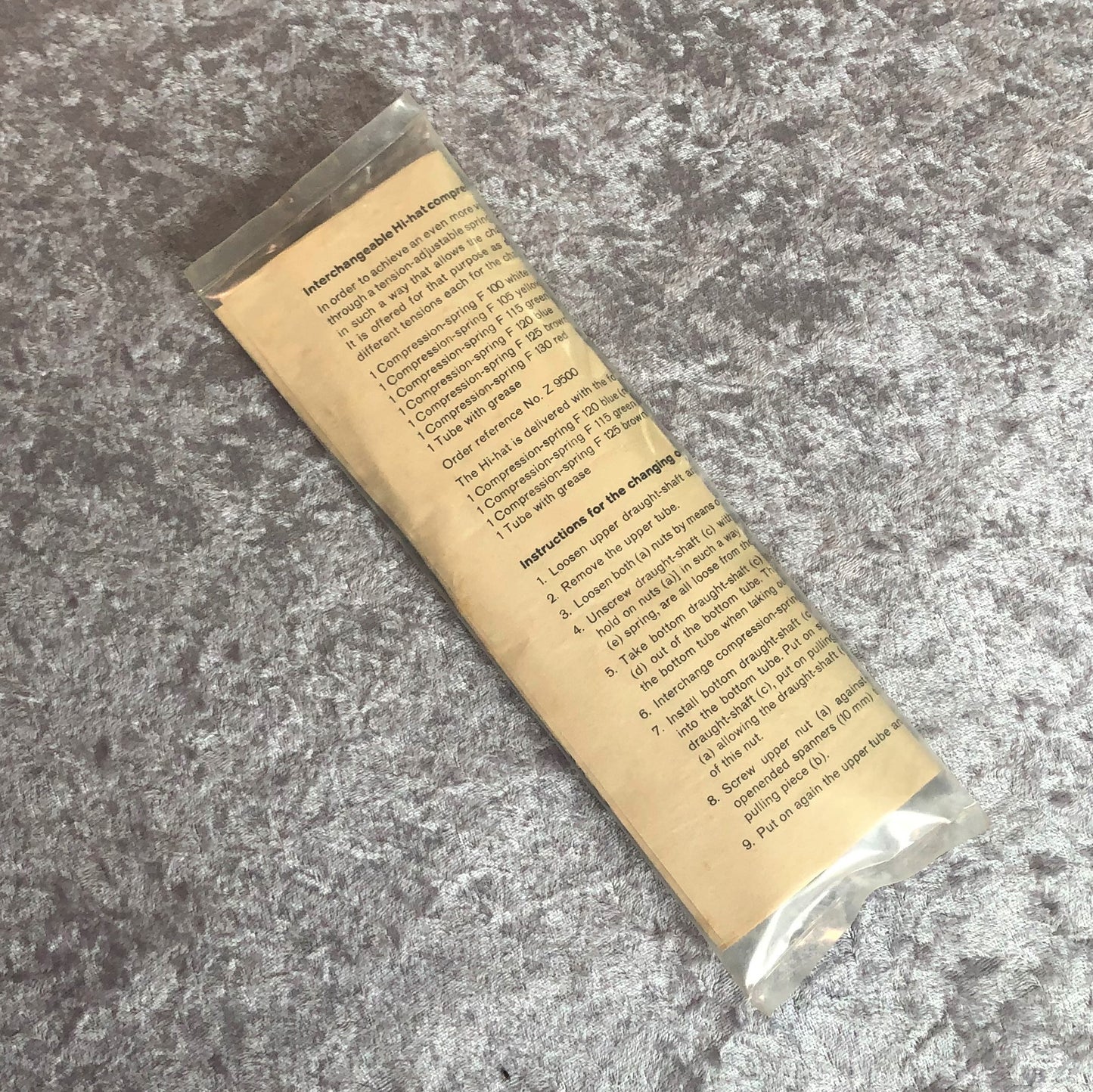 Vintage N.O.S. Sonor Phonic Hi-Hat Stand Spring Set