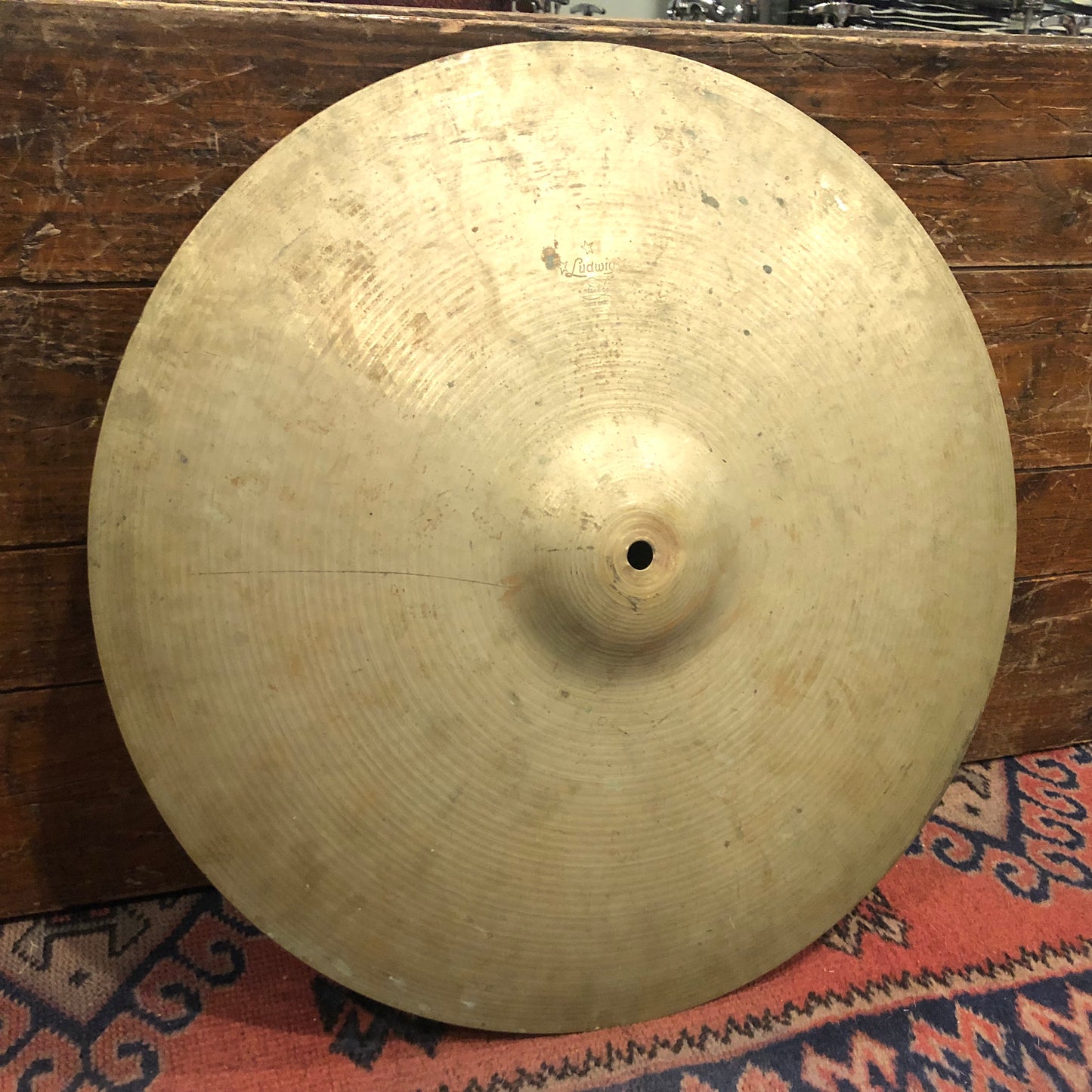 18" Paiste 1950s-60s Ludwig Standard 3-Star Crash Ride Cymbal 1244g