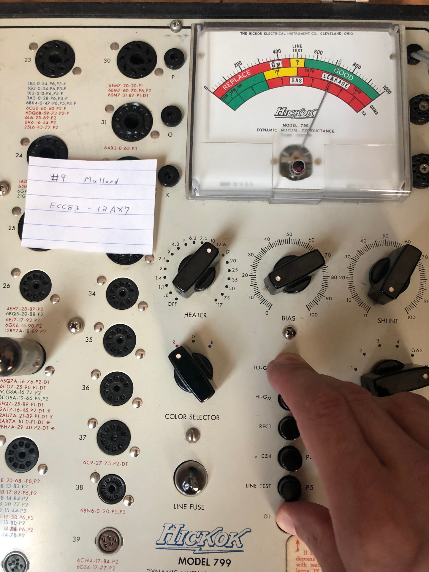 Vintage 1965 Mullard ECC83 Preamp Tube 12AX7 Valve Blackburn Factory Yellow Ink I63