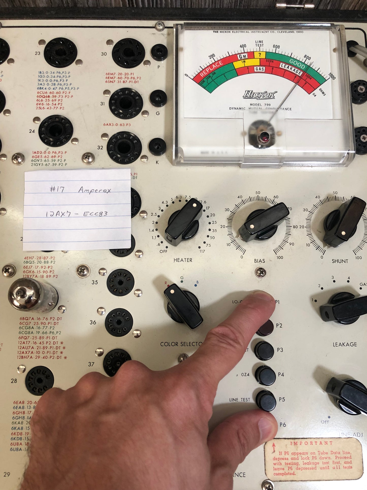 Vintage Amperex Bugle Boy 12AX7 Preamp Tube ECC83 Valve