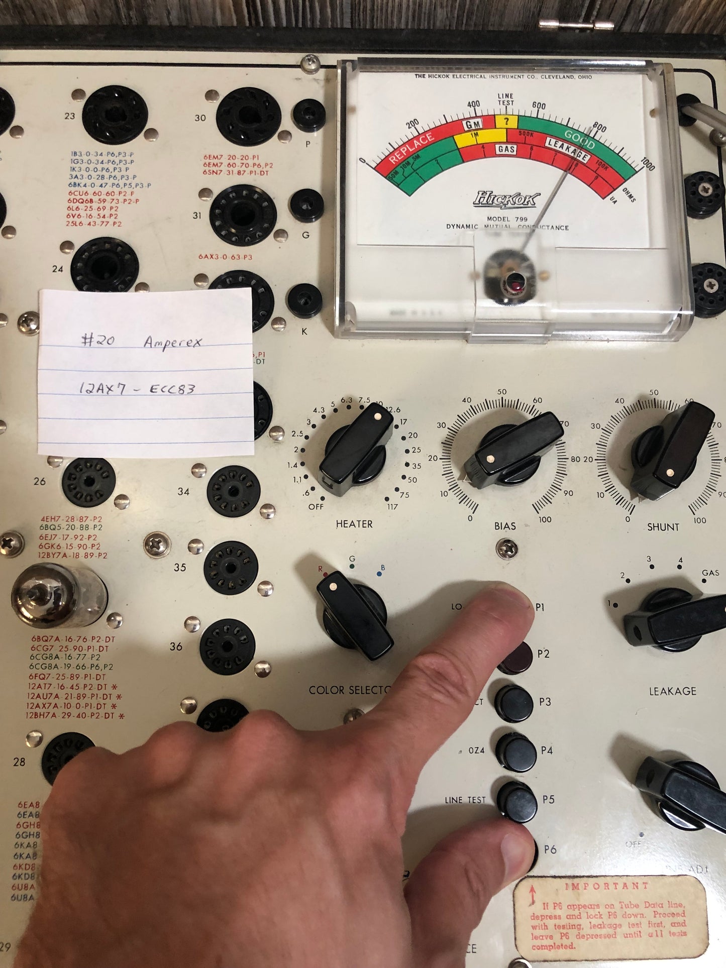 Vintage Amperex Bugle Boy 12AX7 Preamp Tube ECC83 Valve