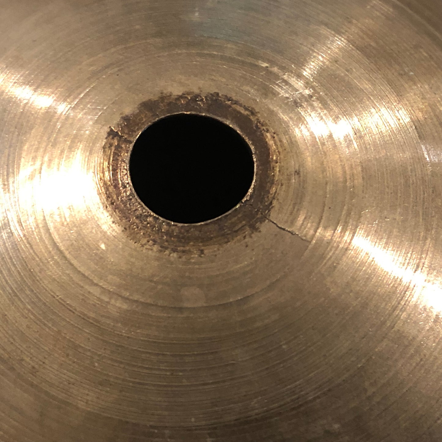 14" Zildjian A 1940s-50s Trans Stamp Hi-Hat Single / Splash Cymbal 734g #715