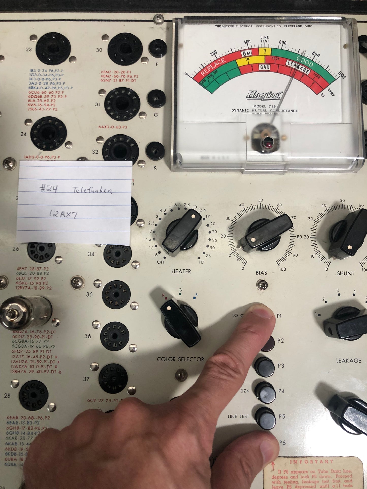 Vintage Telefunken 12AX7 Preamp Tube Made In Germany Valve ECC83 Diamond