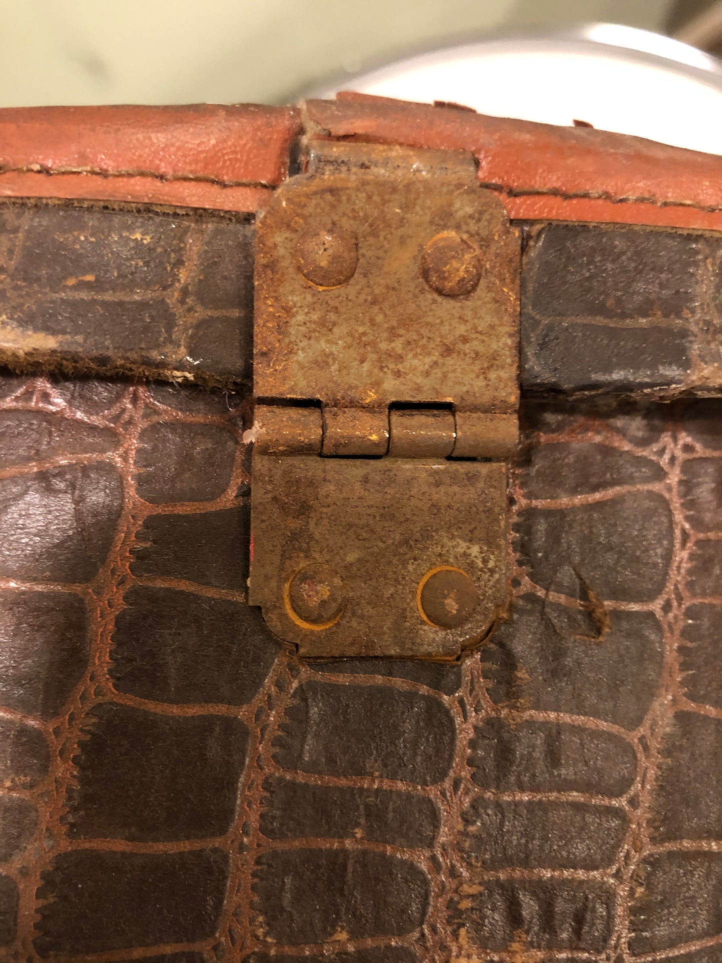 1950s/60s Gibson ES Brown Alligator Guitar Case ES125T / ES225T / ES330 / ES335