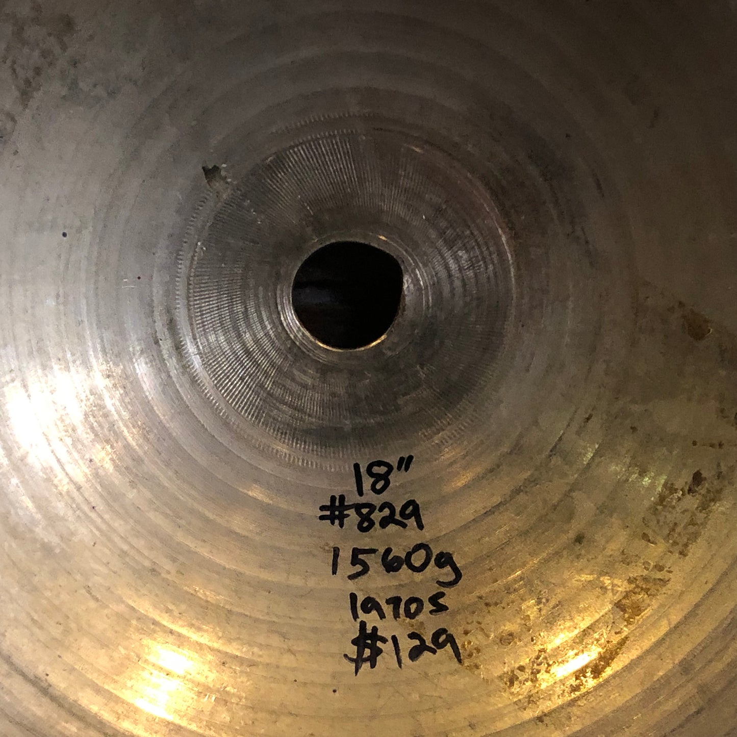 18" A. Zildjian & CIE Constantinople 1970s Crash Ride Cymbal 1560g #829