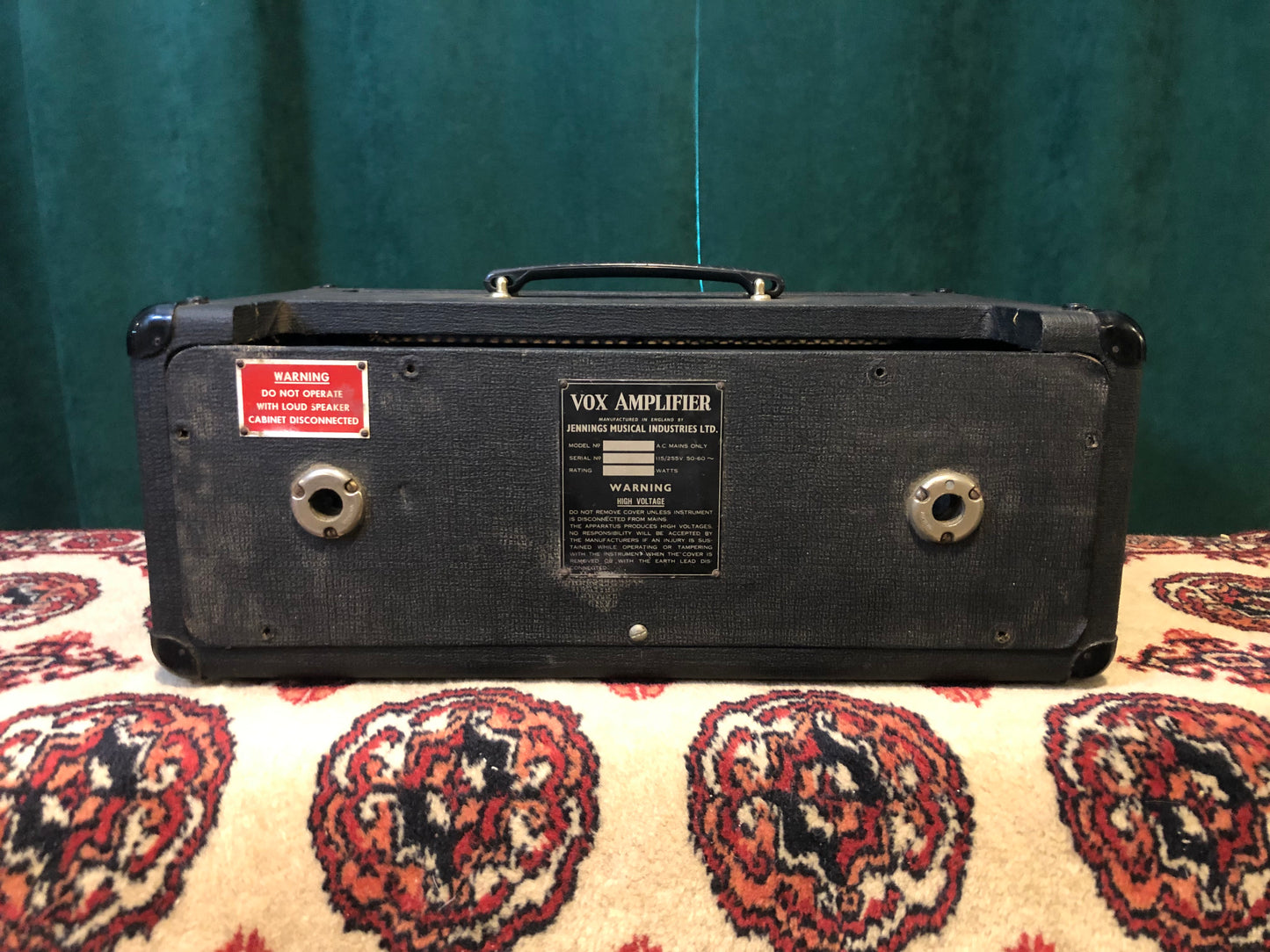 Rare Vintage 1960s Vox AC100 Small Box Amplifier Head-shell Amp Sleeve Cabinet