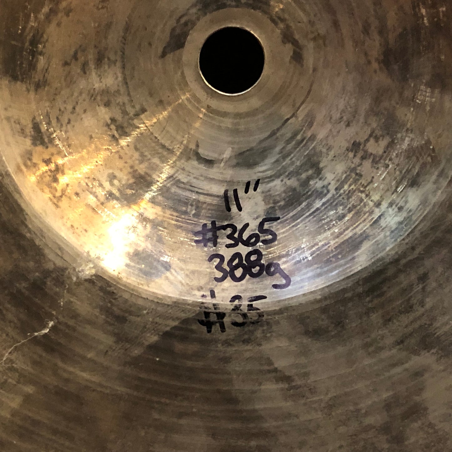 11" Paiste 1950s-60s Ludwig Standard 3-Star Splash Cymbal 388g #365