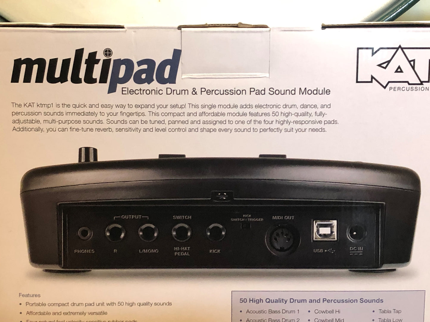 KAT Percussion KTMP1 4-Pad Electronic Drum / Percussion Pad Sound Module