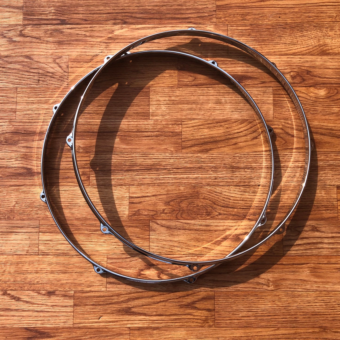 (2) 16" Pearl MasterCast Floor Tom Hoop Pair 8-Lug DC-1608