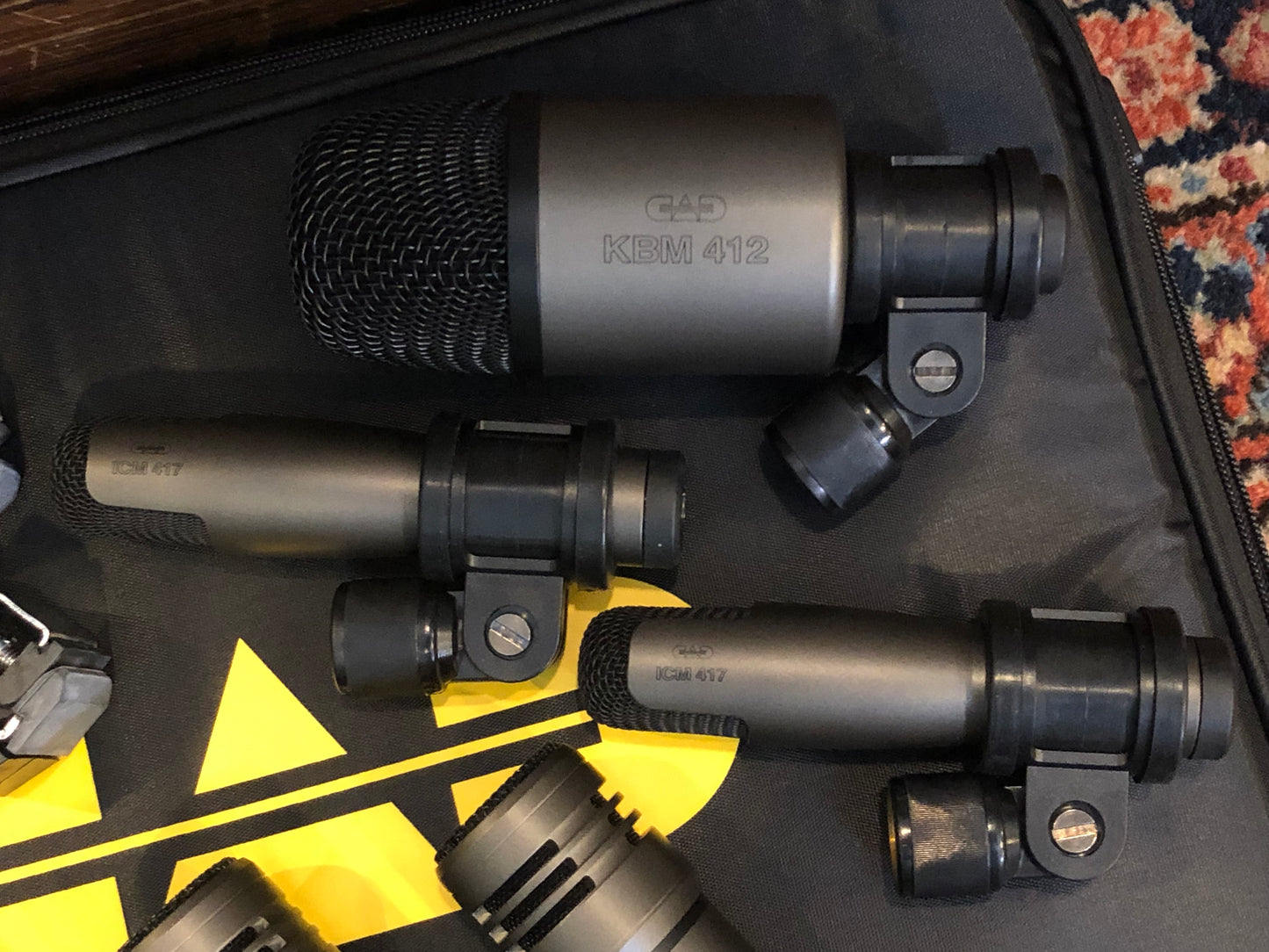 CAD Premium 7-Piece Drum Microphone Set w/ Mics & Clips (KBM412, TSM411, ICM417)