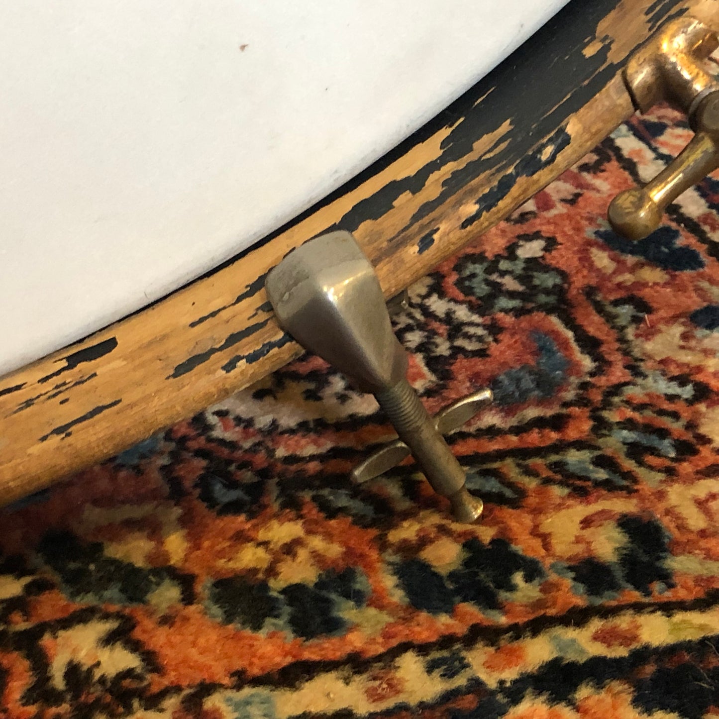 Vintage 1920s-1930s Leedy & Ludwig Hoop Mount Bass Drum Spurs