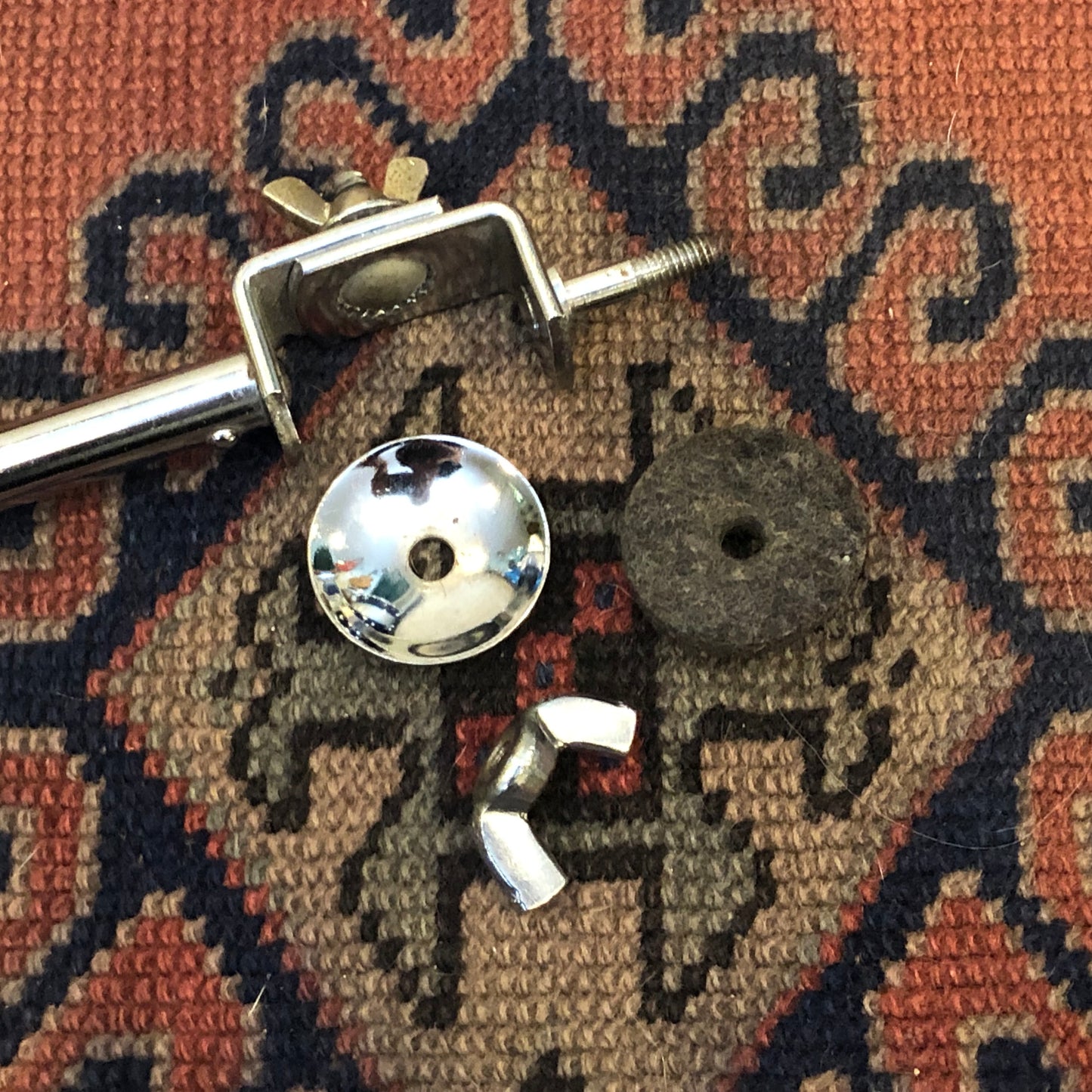 1960s Gretsch Telescoping L-Arm Cymbal Holder Round Badge Era