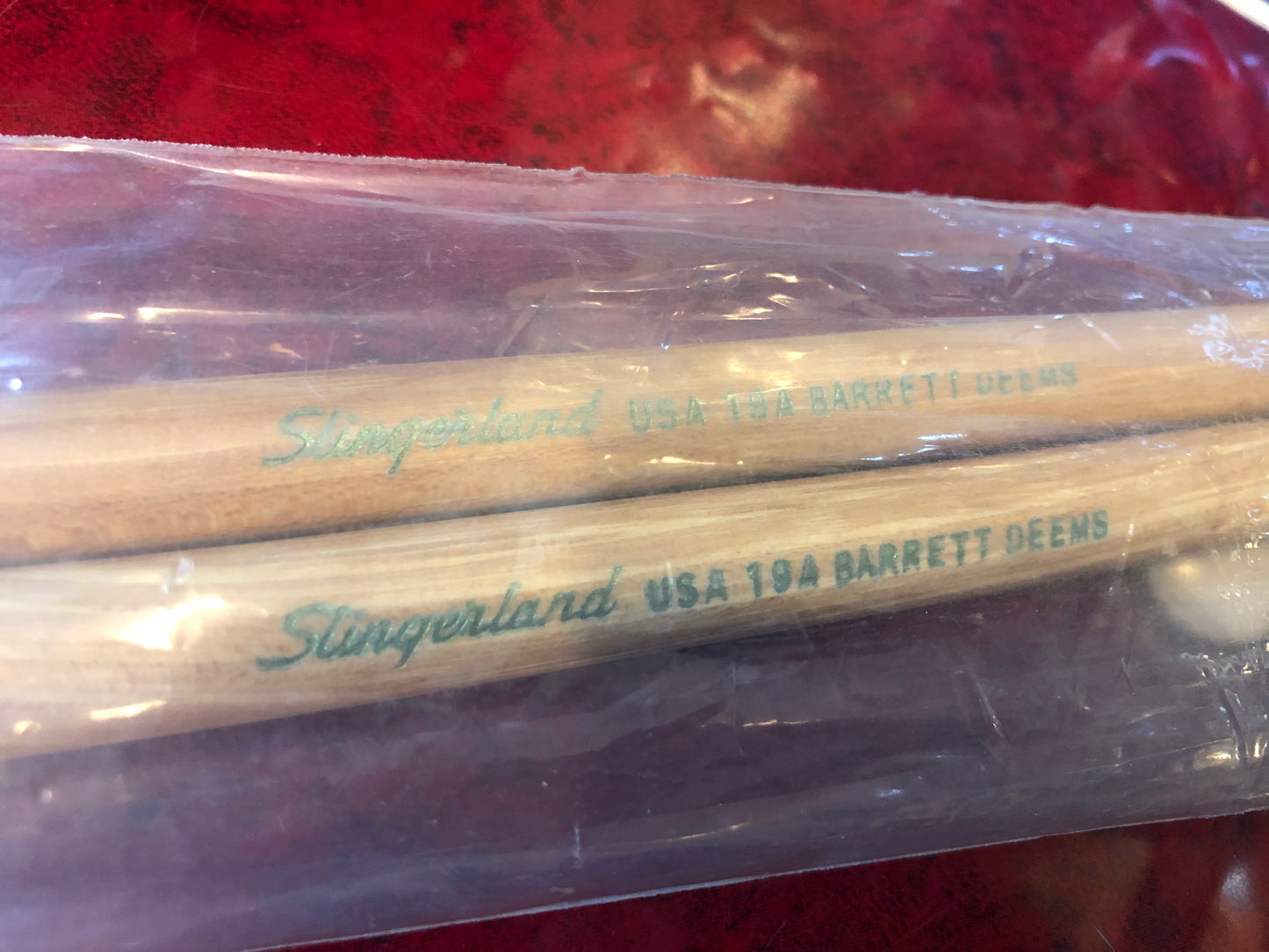 1960s N.O.S. Slingerland Barrett Deems 19A Wood Tip Drum Sticks w/ Original Bag