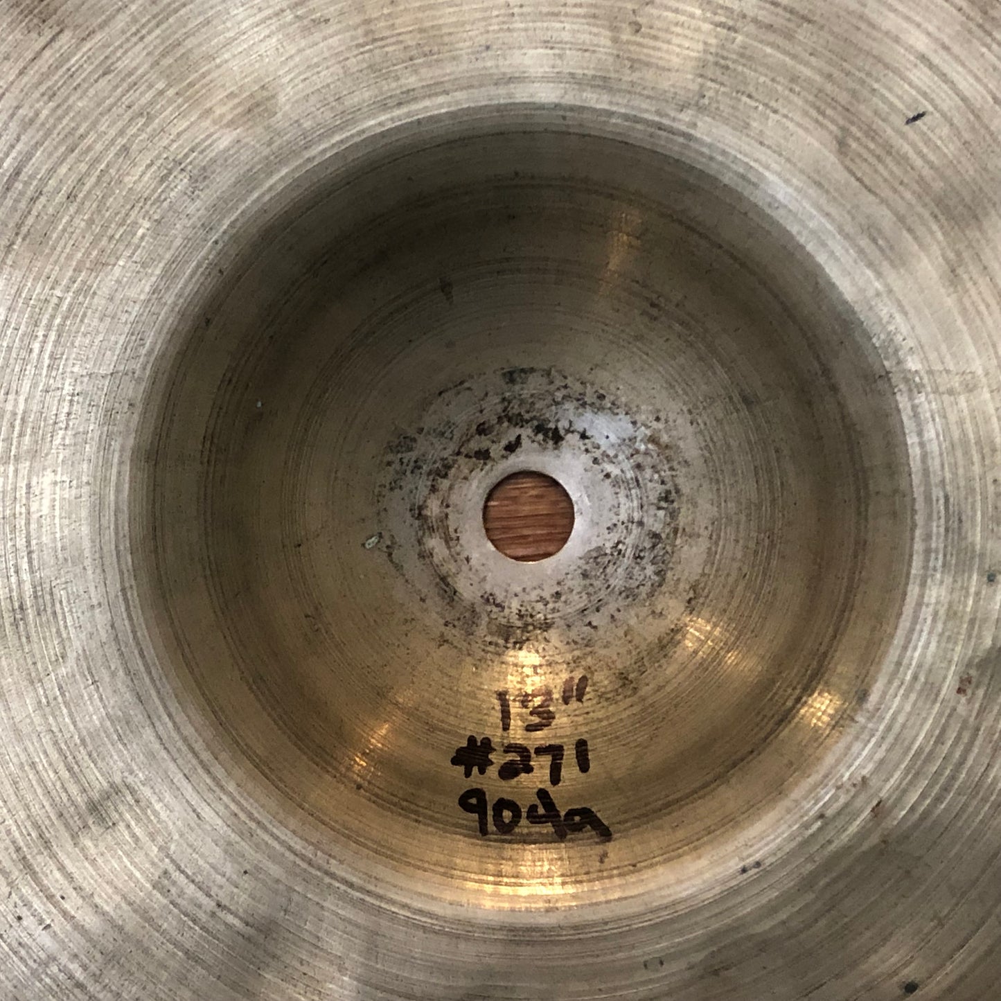 Rare 13" Ludwig Zenjian 1940s-1960s Small Ride Cymbal 904g #271 *Video Demo*