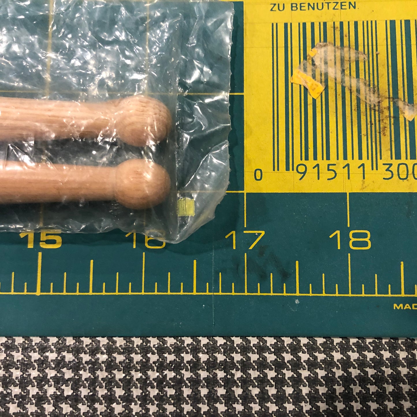 1970s/80s N.O.S. Ludwig Ed Shaughnessy 16A Wood Tip Drum Stick w/ Original Bag