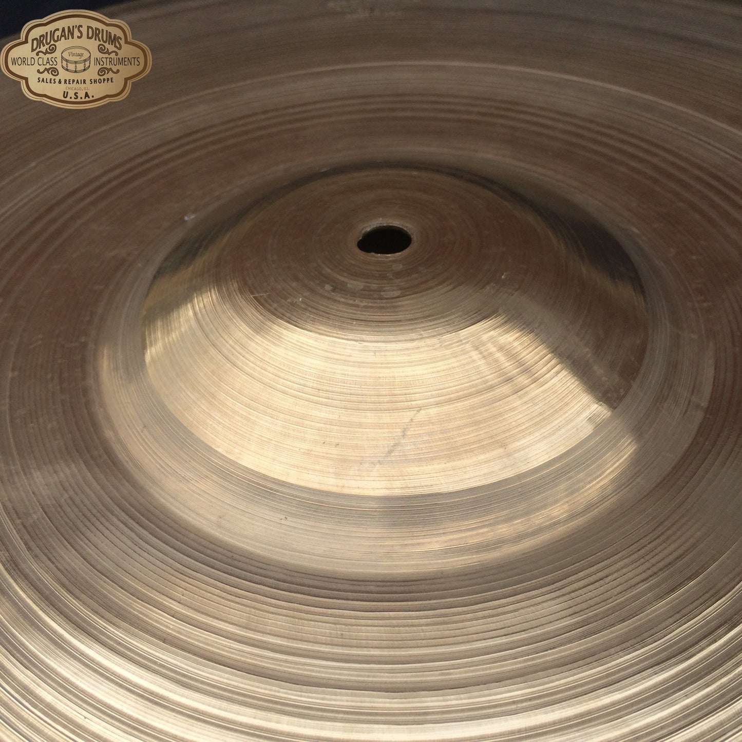 22" 1950's Zildjian Large Block Stamp Ride Cymbal 2678g #153