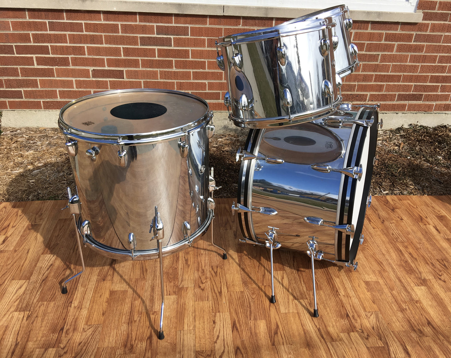 Slingerland Early '70s Super Rock Outfit No.51N Chrome Over Wood