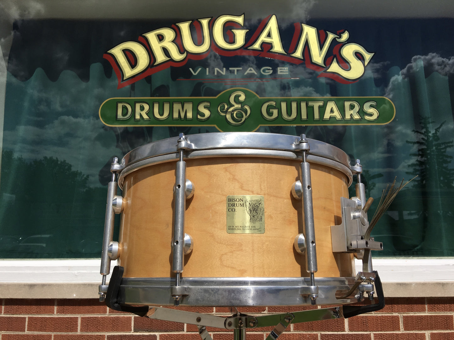 Bison Snare Drum - Early Production Symphonic Model 7"x14"